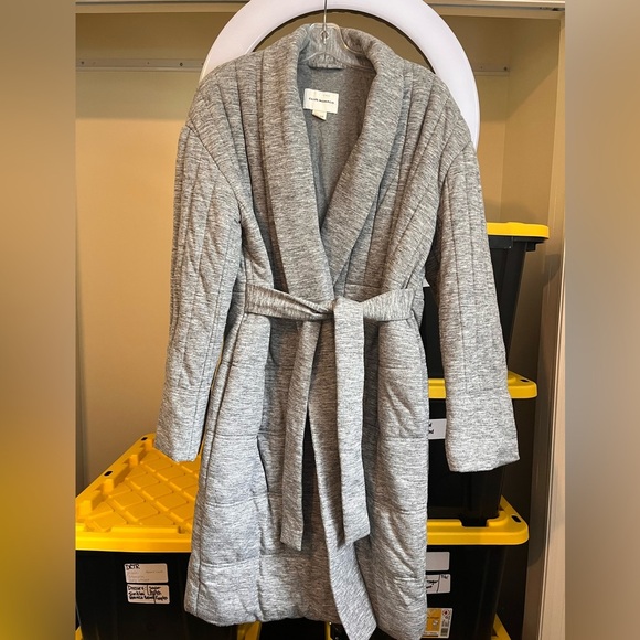 Club Monaco Quilted Blanket Coat - Grey - Picture 11 of 16